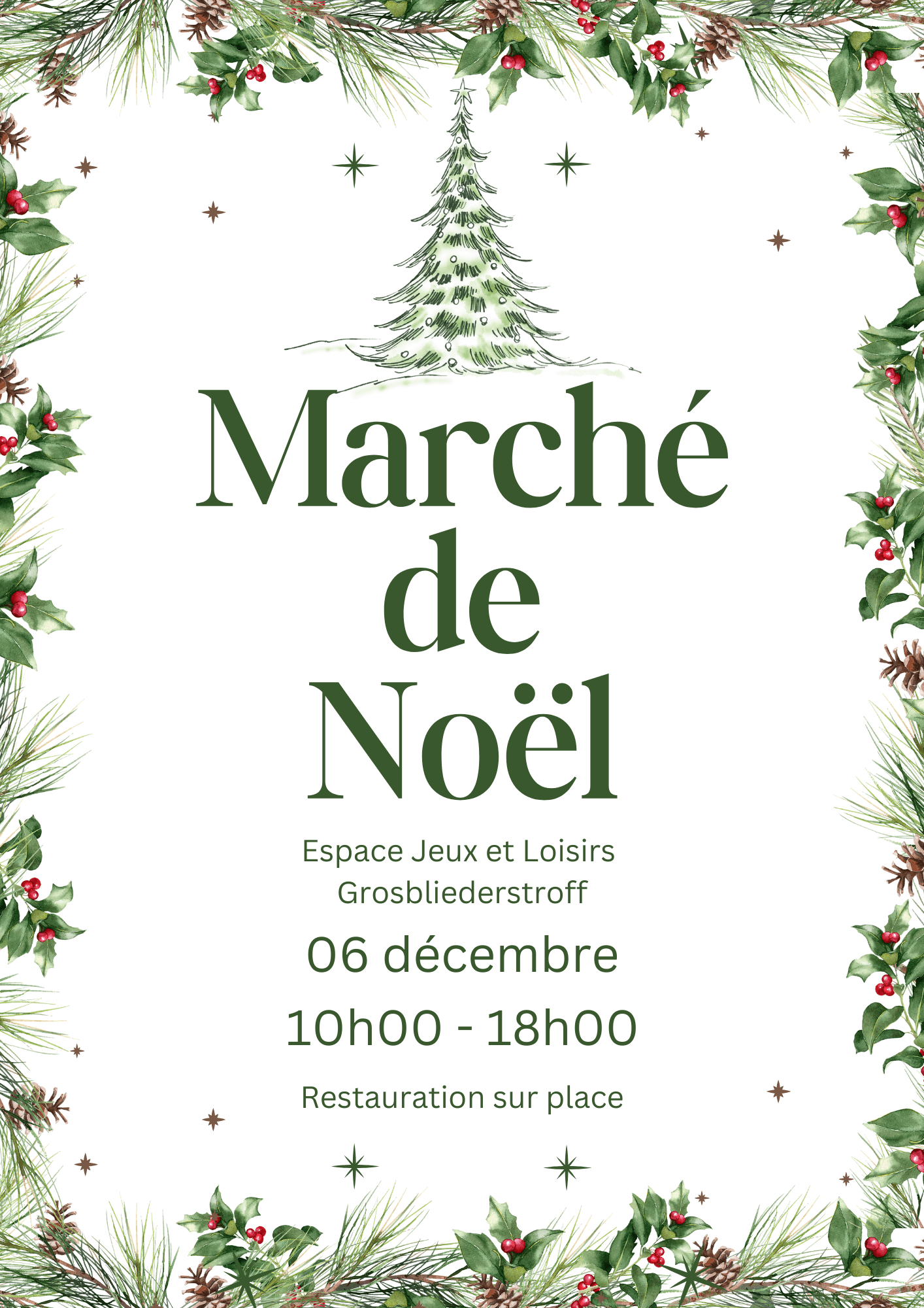 Marché de Noël — Réservation d'emplacement exposant