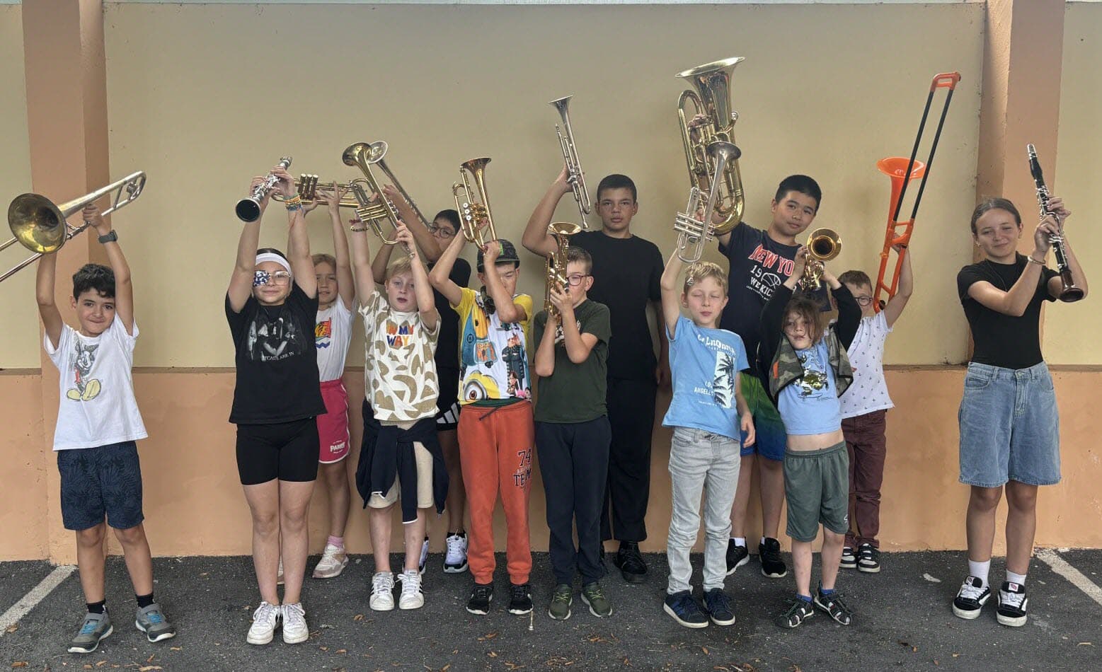 Les jeunes musiciens de l'école de musique de Grosbliederstroff