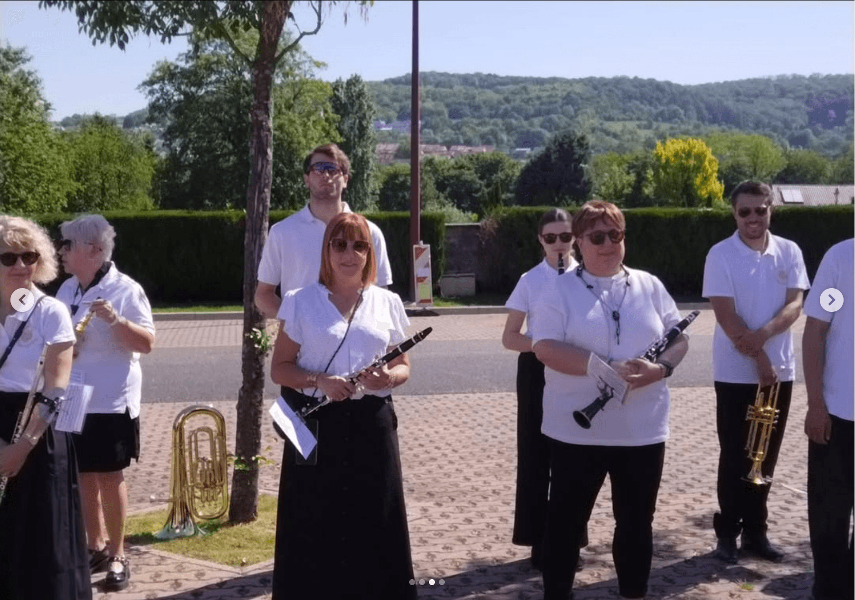 Les musiciens de la MMG – passation de commandement des sapeurs-pompiers